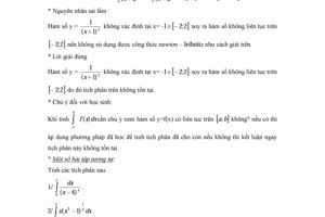 Sai lầm thường gặp khi làm toán tích phân